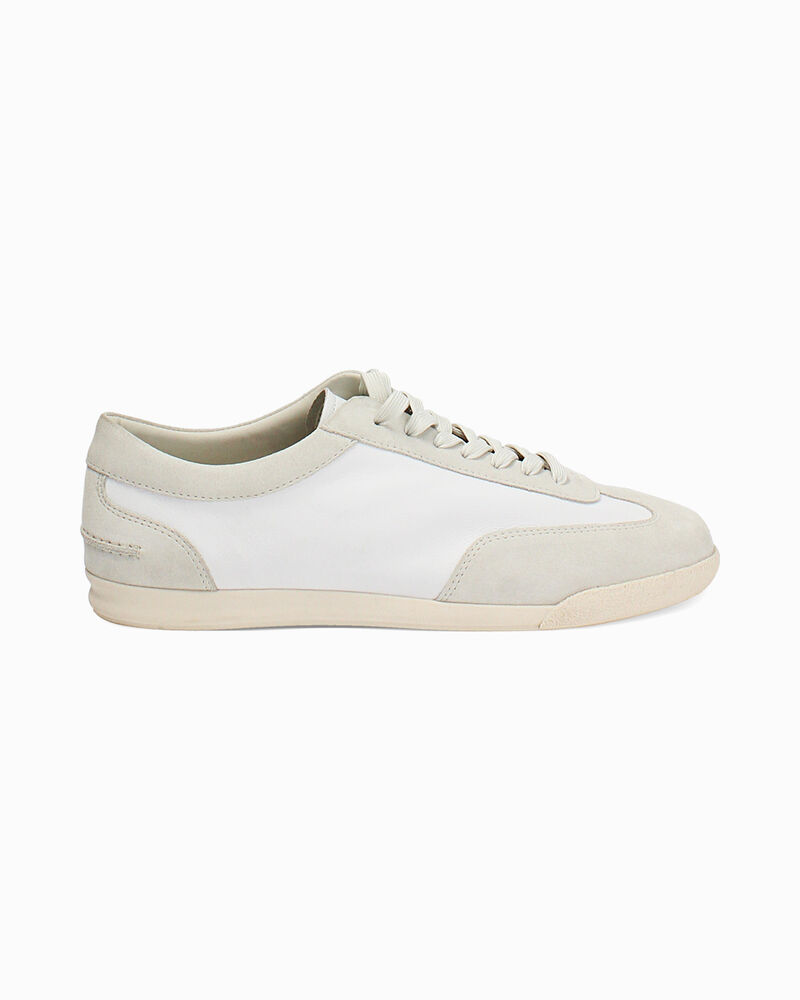 Sneakers panna dettagli in camoscio,  image number null