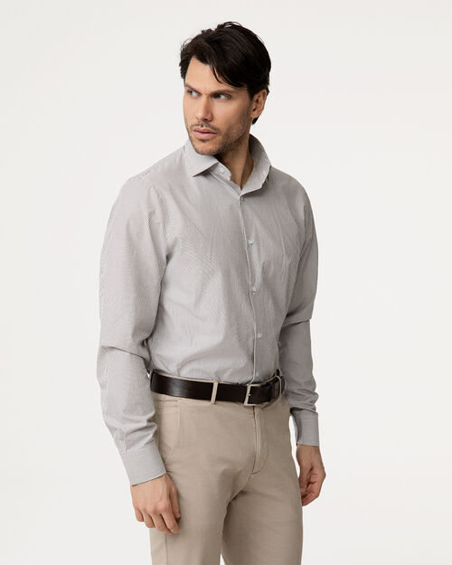 Camicia marrone dettagli raffinati, BROWN