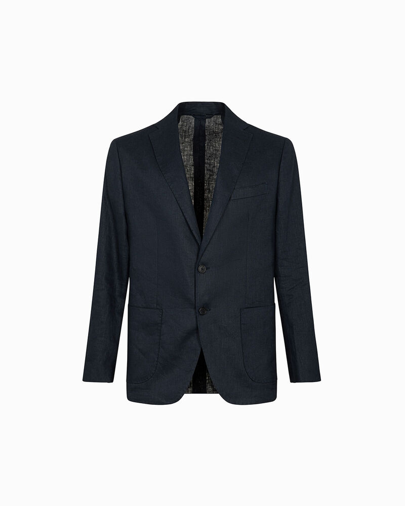 Giacca blu navy con dettaglio multicolore,  image number null