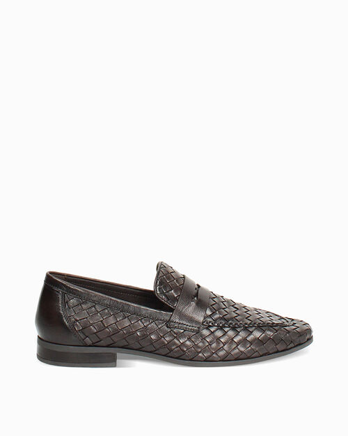Mocassino testa di moro intrecciato, DK BROWN