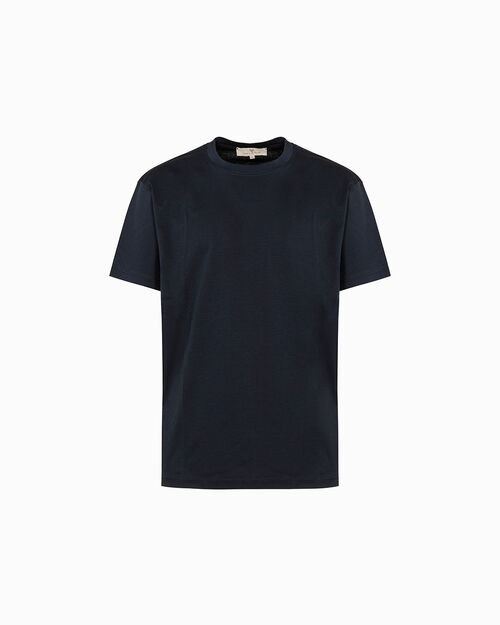T-shirt blu essenziale, 