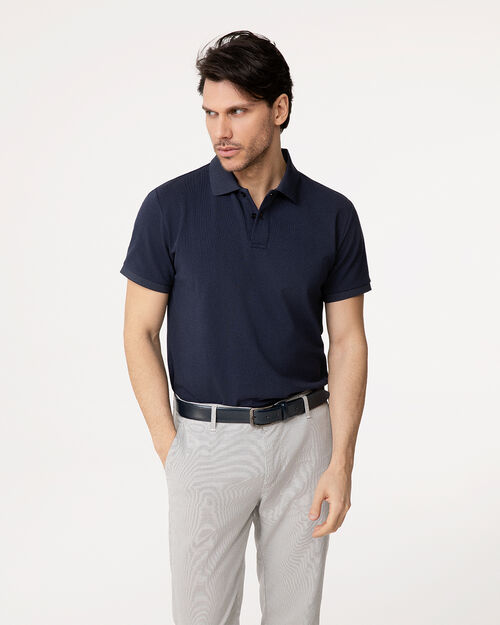 Polo blu navy design essenziale, 