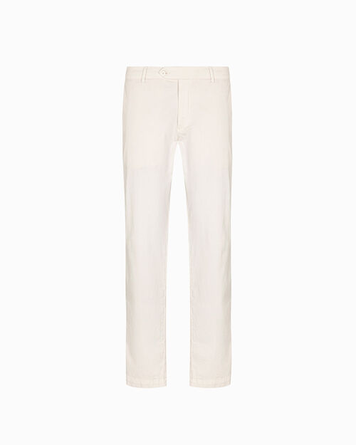 Pantalone panna con dettagli classici, CREAM