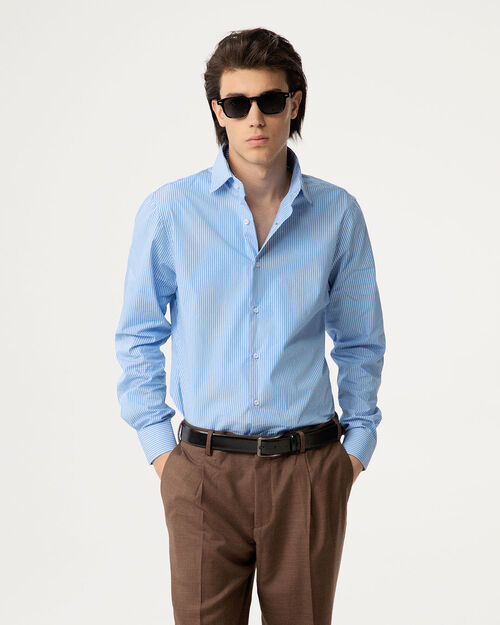 Camicia celeste con colletto classico, LT BLUE