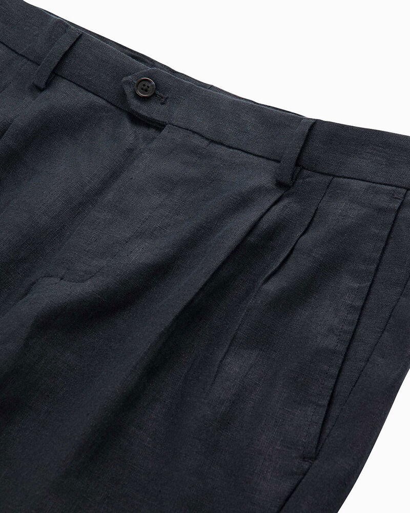 Completo pantalone blu navy lino,  image number null