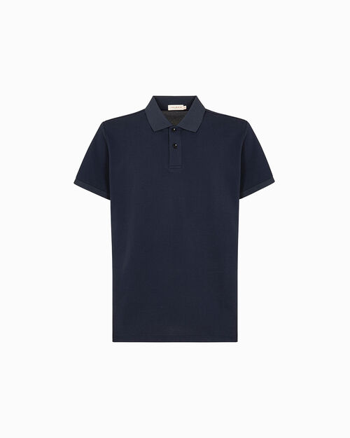 Polo blu navy design essenziale, 