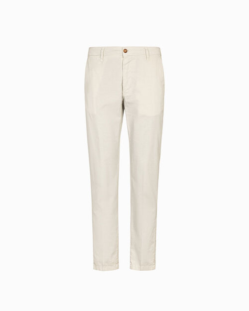 Pantaloni panna fit classico, CREAM