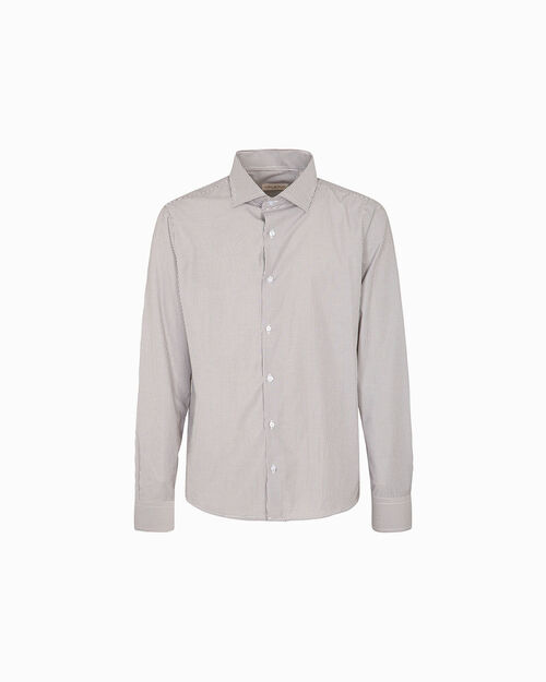 Camicia marrone dettagli raffinati, BROWN
