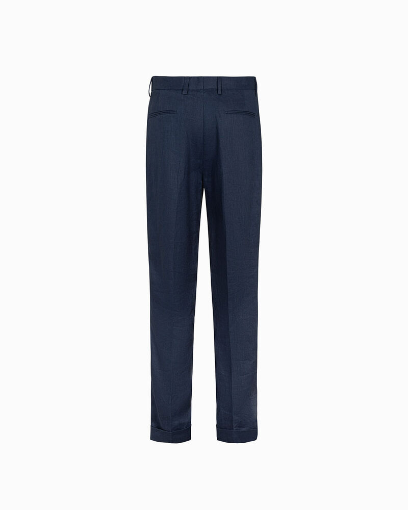 Completo pantalone avion in lino,  image number null