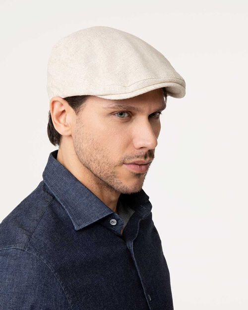 Cappello coppola beige stile classico, BEIGE