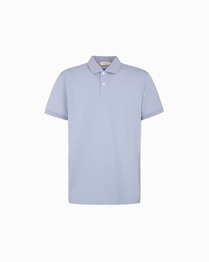 Polo celeste classica con dettagli eleganti,  image number null