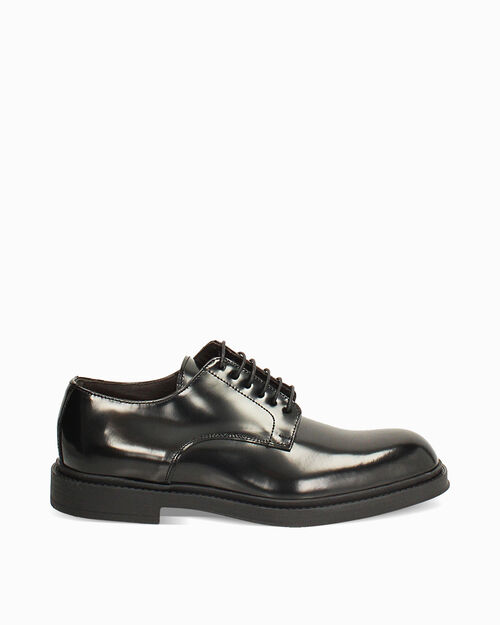 Allacciate da uomo nere eleganti, BLACK