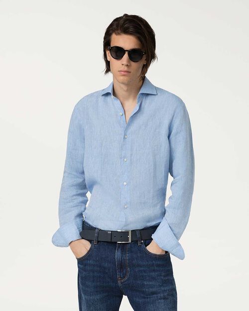 Camicia celeste colletto classico, LT BLUE