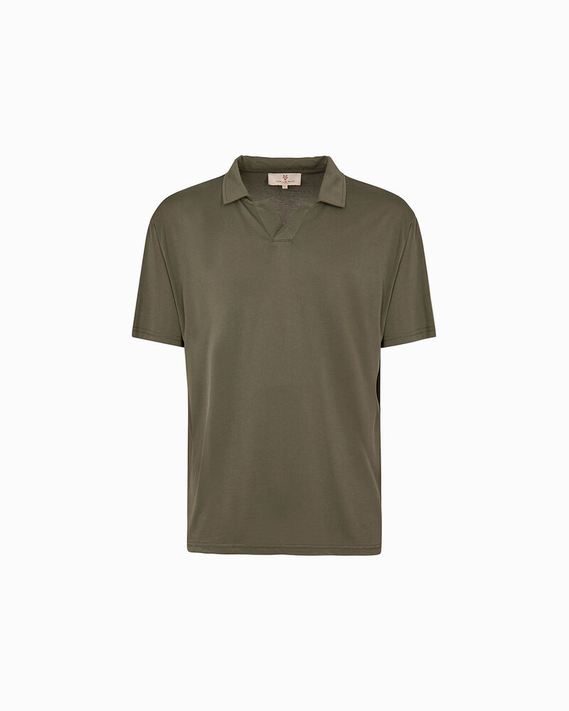 Polo verde in cotone leggero,  image number null