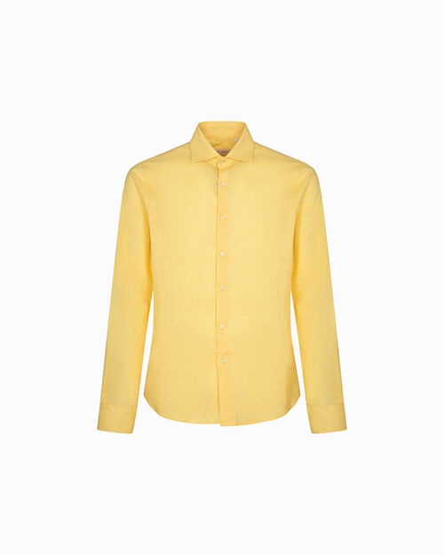 Camicia gialla lino, YELLOW