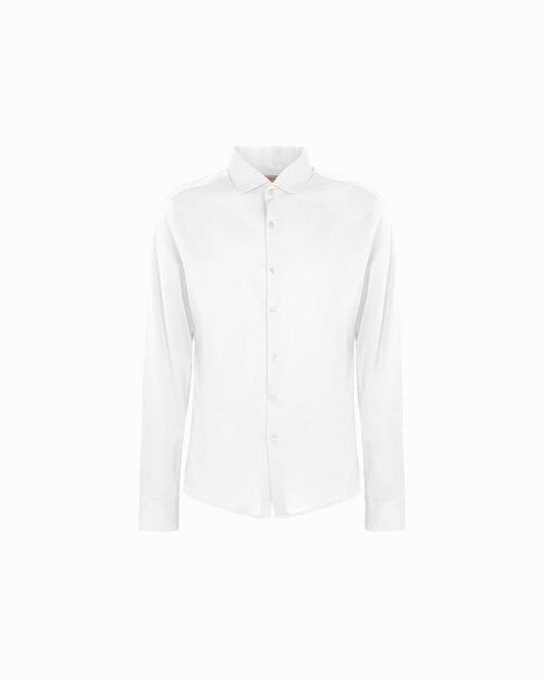 Camicia bianca colletto classico, WHITE