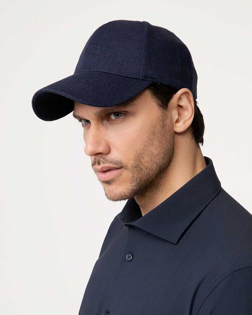 Cappello blu navy struttura classica, NAVY BLUE